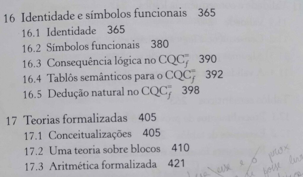 Sumário dos capítulos 16 a 17 do Mortari.